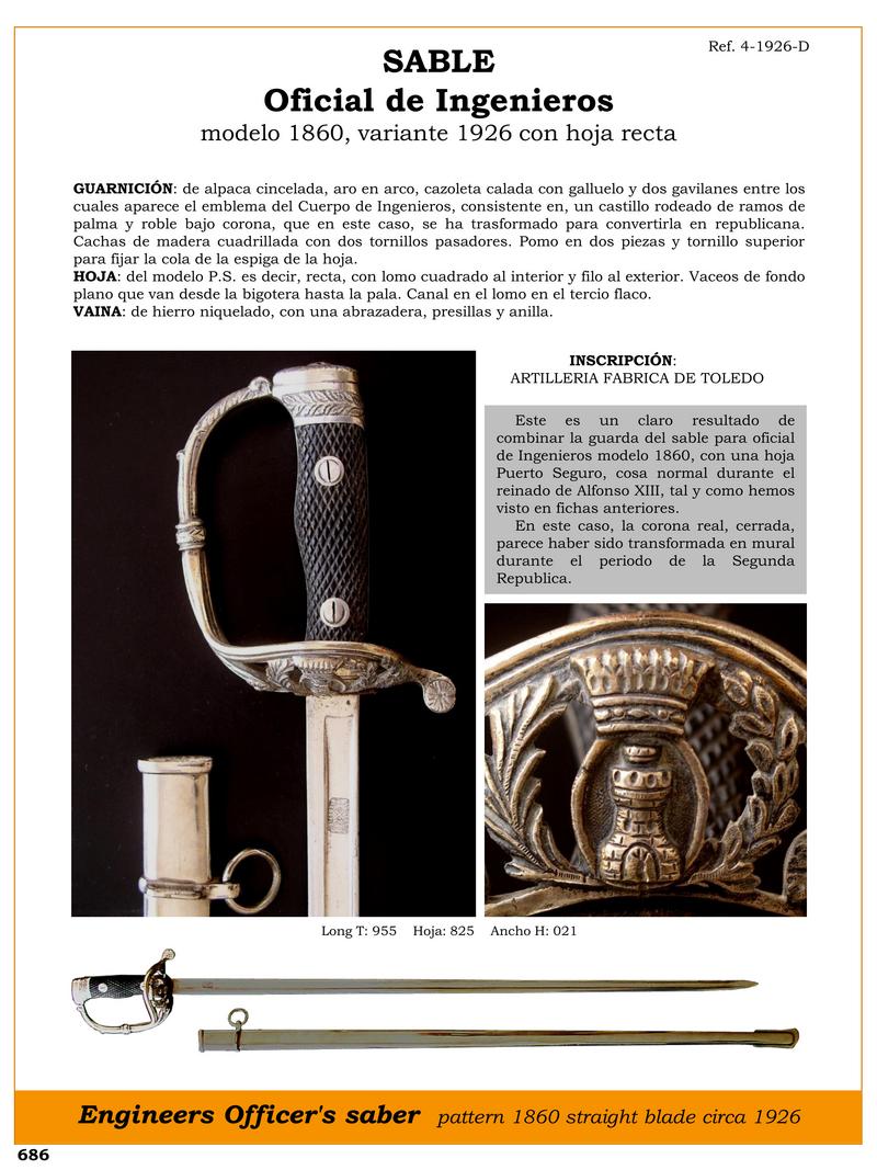sabre oficial de ingenieros modelo 1860 variante 1926 con hoja rectra jpg 1751497766 1751498080 - Official Engineer's Saber: Historical Heritage and Elegant Style