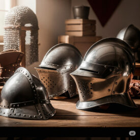 medieval helmets a journey through history protection and symbolism 275x275 - Official Infantry Sabre: Elegance of the 18th Century
