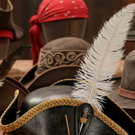pirate hats history types materials and how to choose the perfect tricorne 275x275 - Medieval Men's Clothing: An Epic and Practical Guide to Garments, Materials, and How to Choose Your Attire