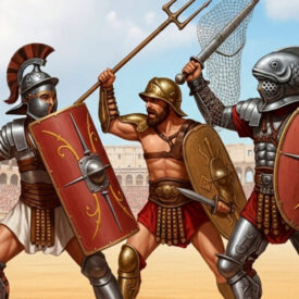 types of roman gladiators weapons tactics and the history behind the arena 275x275 - Viking Helmets: Historical Reality, Types, and How to Separate Myth from Archaeological Evidence