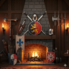 decorating with panoplies how to integrate shields and swords into modern and timeless interiors 275x275 - Game of Thrones House Banners: history, symbolism, and replicas to set the scene in Westeros
