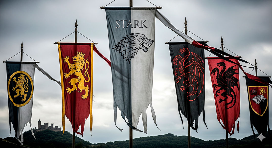 game of thrones house banners history symbolism and replicas to set the scene in westeros - Game of Thrones House Banners: history, symbolism, and replicas to set the scene in Westeros