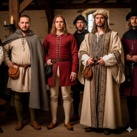 medieval mens clothing an epic and practical guide to garments materials and how to choose your attire 275x275 - Cinquedea Sword: the elegant blade of the Italian Renaissance