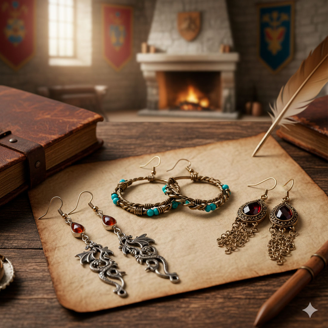 medieval earrings history materials and symbols that tell the middle ages - Medieval Earrings: History, Materials, and Symbols that Tell the Middle Ages