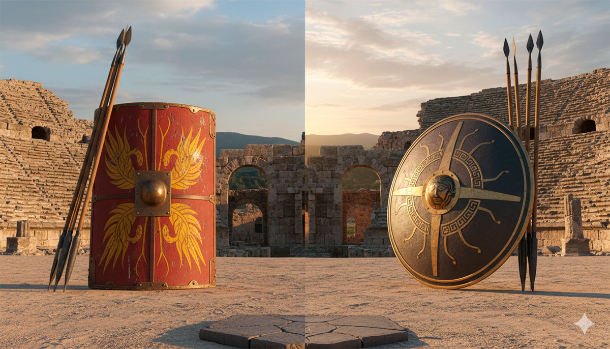 roman vs greek shields which design offered a greater advantage on the battlefield - Roman Vs Greek Shields: Which Design Offered a Greater Advantage on the Battlefield?