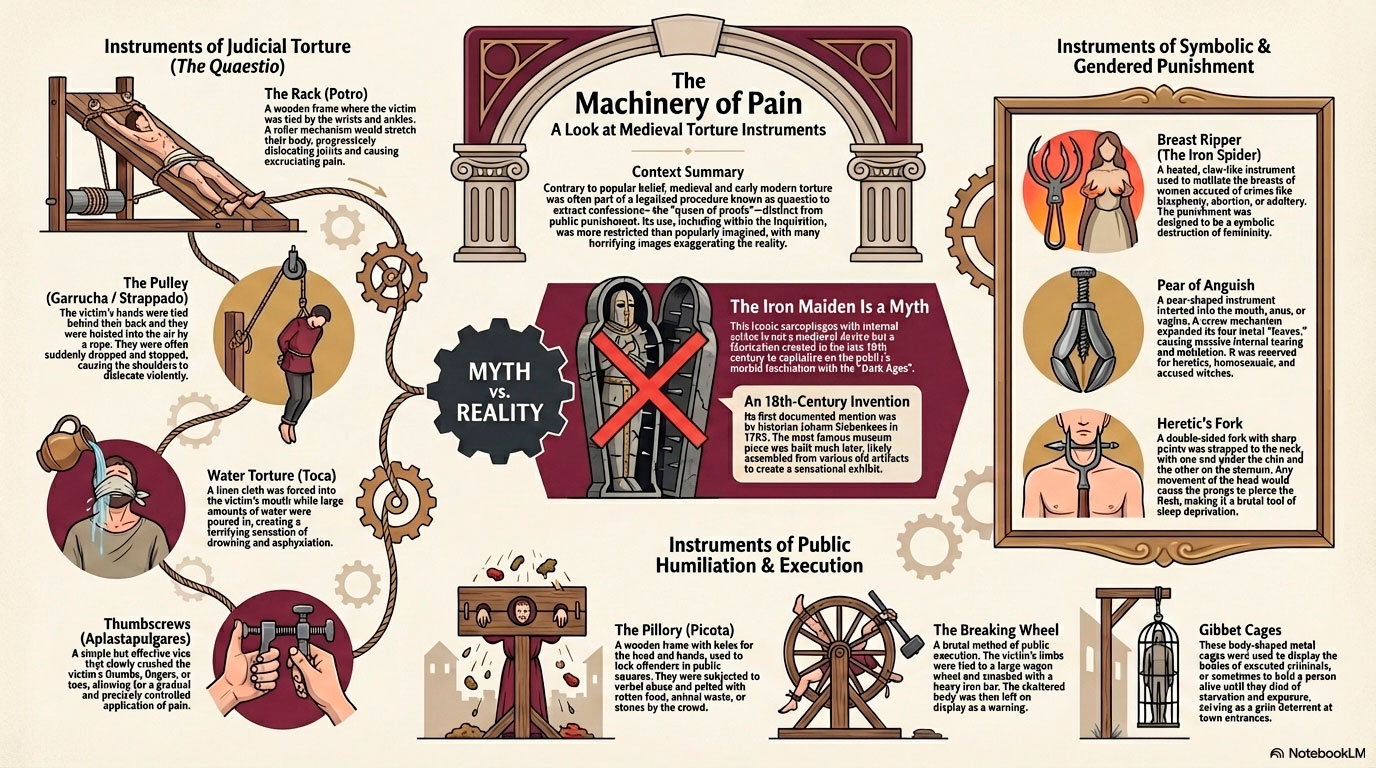 instrumentos tortura medievales en