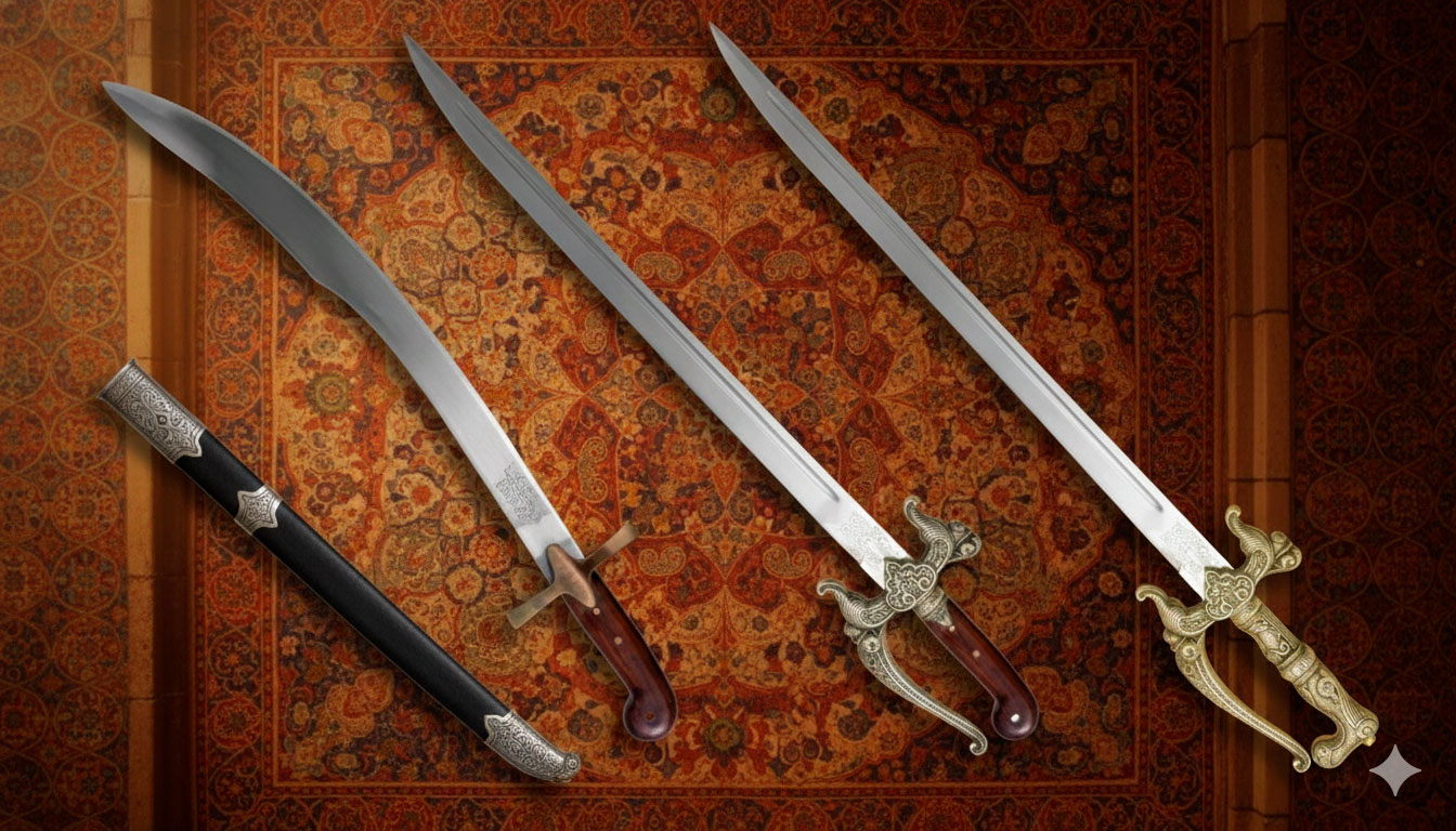 the 4 essential arab swords scimitar alfanje kabila and jineta - The 4 essential Arab swords: Scimitar, Alfanje, Kabila and Jineta