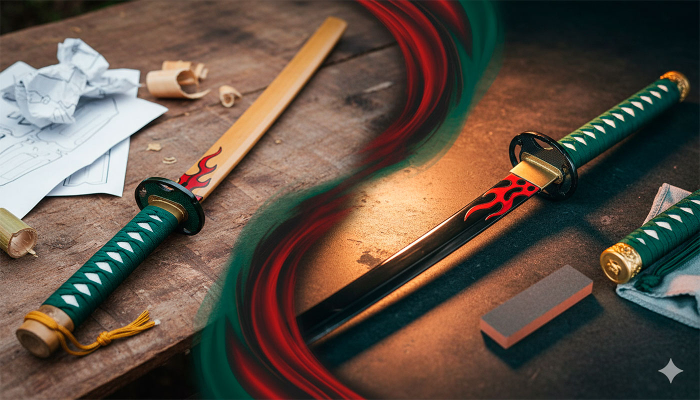 differences between bamboo and steel katanas for tanjiros cosplay - Differences between bamboo and steel katanas for Tanjiro's cosplay