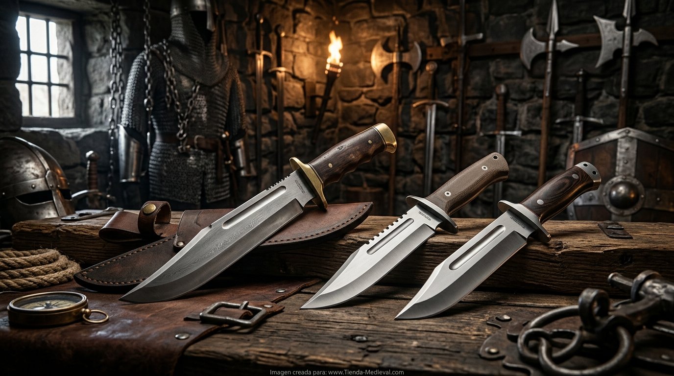 Mejores cuchillos Bowie para supervivencia