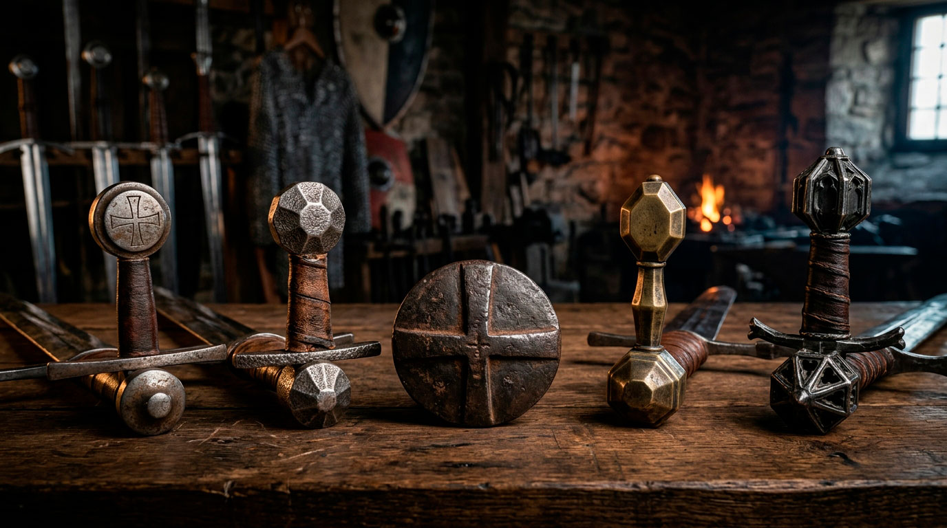 pomos espadas - Types of Sword Pommels for Hilts