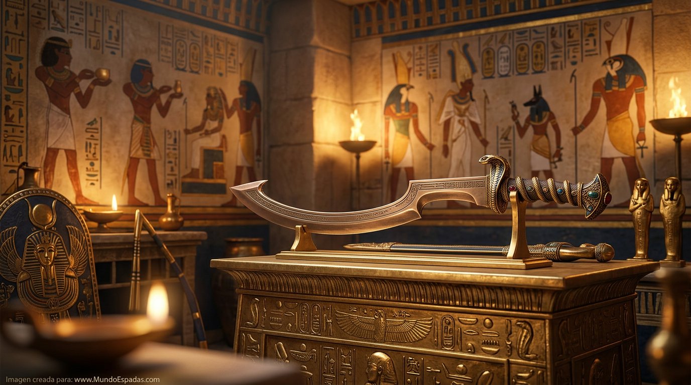 khopesh la espada curva del faraon nino tutankamon imagen 1 1778842818150 - Khopesh: Tutankhamun's Child Pharaoh's Curved Sword